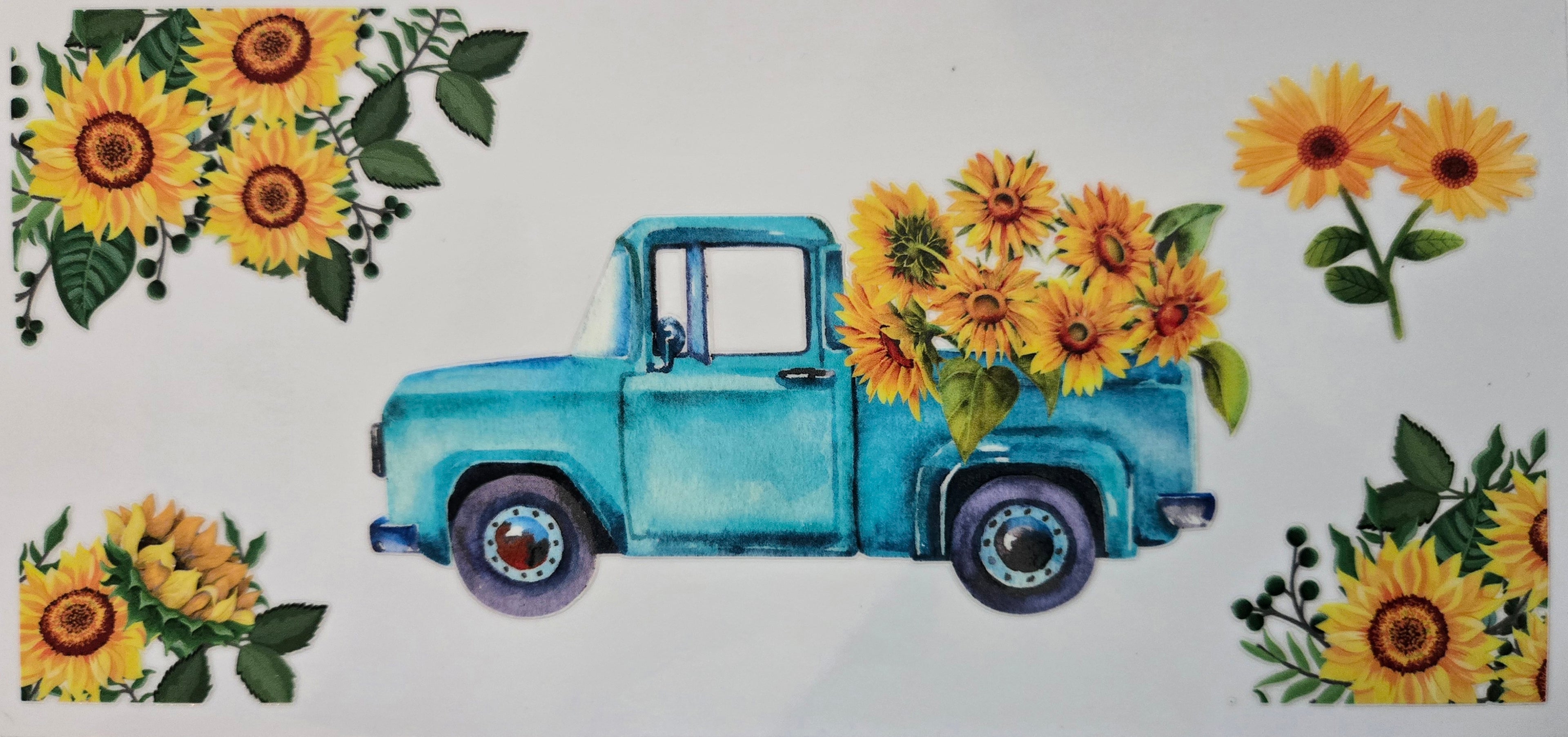 Flowers and Truck-1
